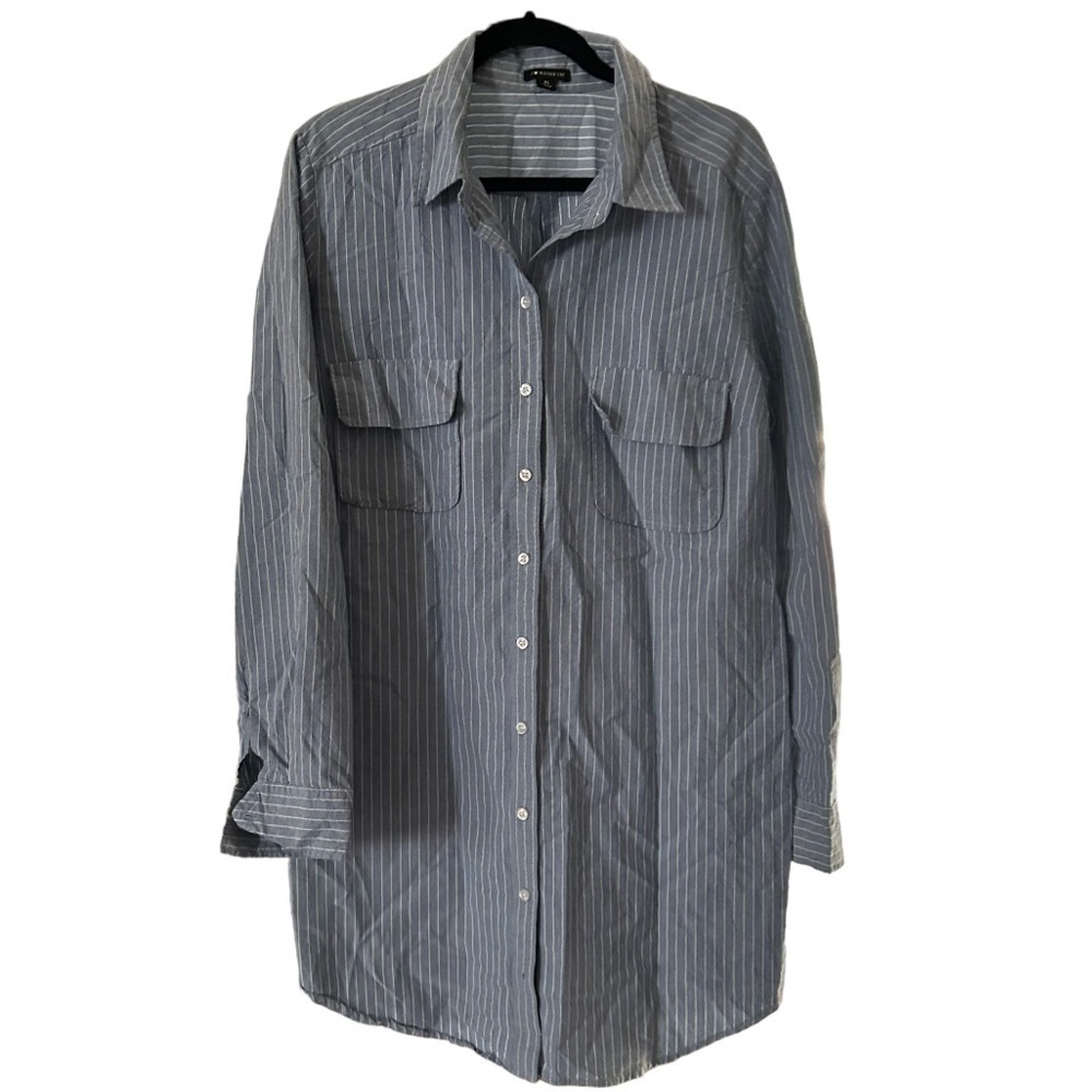I ❤️ Ronson Pinstripe Shirt Dress